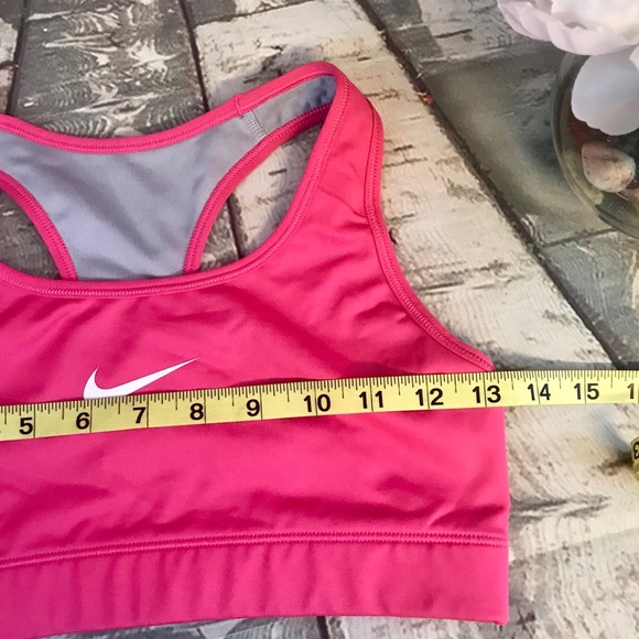 Pink Nike Dri Fit Sports Athletic Racerback Bra - Picture 3 of 6
